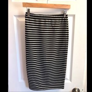 Stripe Body-con Skirt
